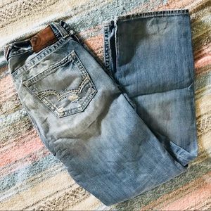 Big Star Pioneer Bootcut Distressed Jeans